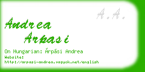 andrea arpasi business card