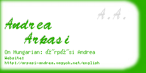 andrea arpasi business card